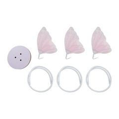 Giant 3-head Artificial Butterfly Decorations, for Wedding/Party/Banquet, 3*Pink