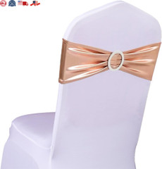 50PCS Spandex Chair Sashes with Buckle Stretchable Chair Bands for Wedding & Eve