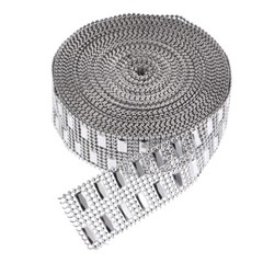 1 Roll vintage lace ribbon Crafts Diamond Wrap fringe ribbon trim rhinestone
