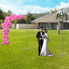 10x20ft Backdrop Stand Wedding Party Backdrop Stand Pipe Kit Curtain Frame NEW