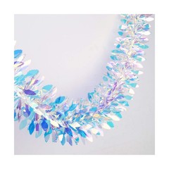 Iridescent Hanging Decorations Garland, 6ft Long Roll Shiny Foil Metallic Ban…
