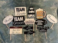 Wedding Photo Booth Props 12 Pieces Pack of 4 Brand New
