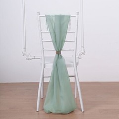 10 Silver Premium Chiffon Wide CHAIR SASHES Wedding Party Reception Light Gray