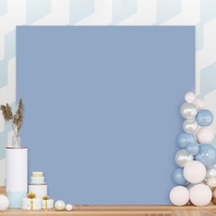 Dusty Blue Arch Cover Square Wedding Arch Cover 6.6FTx6.6FT Spandex Backdrop …