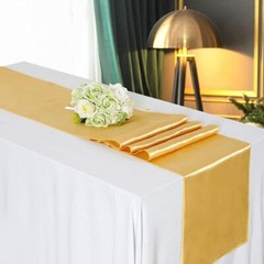 12”×108” Satin Table Runner Wedding Tablecloth Xmas Party Banquet Decoration