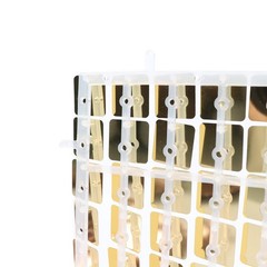 24 Gold Square Sequin Shimmer Wall Photo Backdrop Panels Party Decorations