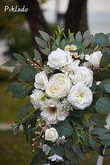 Faux Arch Flower Swag Set of 2 for Wedding Welcome Signs Floral Swag Wedding Rec