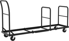 Folding Chair Cart,L-Shape Horizontal Placement Chair Cart,Heavy Metal Folding C
