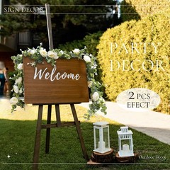 Der Rose 2Pack 13Ft Artificial Eucalyptus Flower Garland with Fake Rose Flowe…