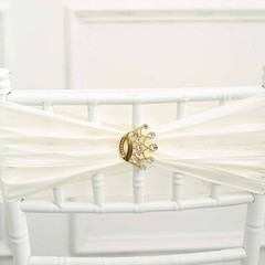 2 in Metal Rhinestones Crown Brooch Chair SASH PIN Party Events Decorations