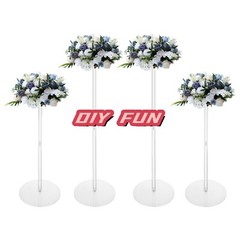 10pcs Acrylic Flower Vase Flowers Stand for Party Dessert Tables Decorations