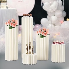 5 Pack Flower Stand Plinth Floral Display Wedding Centerpieces Stand 20-100cm