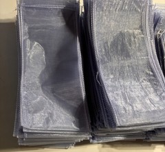 188- Sheer Organza Blue Chair Sashes