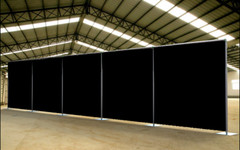 QUICK BACKDROP KIT 8 FT HIGH x 10 FT – 50 FT WIDE PIPE WITH DRAPE(BLACK DRAPES)