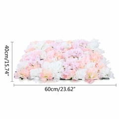 12* Artificial Flower Wall Panel Hydrangea Rose Photo Wall Wedding Home Decor