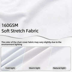 10 Pack White Spandex Folding Chair Covers Stretch Slipcovers Wedding Party