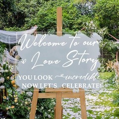 Wedding Welcome Signs Wedding Stickers Welcome to Our Love Story Sign Decals …