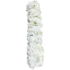 1m Artificial Rose Silk Flower Row Arrangement Wedding Arch Backdrop Wall Decor