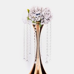 8 pcs 13-Inch long Clear Acrylic Octagon Crystals Garlands for Centerpieces Sale