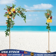 Metal Flower Balloon Frame Square Wedding Arch Backdrop Metal Stand Decor