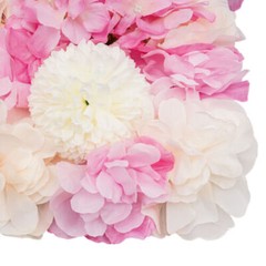 3D Flower Wall Panel-12pcs Artificial Flower Wall Background Silk Rose Wedding