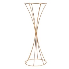 3Pcs Hourglass Wedding Flower Stand – Gold, Different Sizes, Table Centerpieces