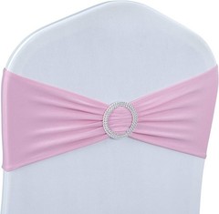 Transform Your Event with 50PCS Stretch Spandex Chair Sashes – Wedding Decor