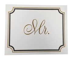 14 Piece Gold & Black Wedding Sign Set