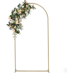 79.2 In. X 39.6 In. Gold Metal Wedding Arch Stand Backdrop Wedding Arch Drapes A