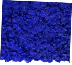 3200 Pcs Artificial Rose Petals for Romantic Night, Fake Rose Flower Blue