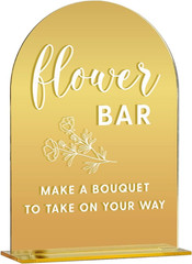 Gold Wedding Table Signs Decor Bridal Shower Engagement Party Decorations Flower