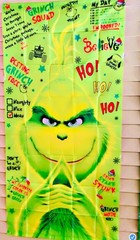 Vohado Merry Christmas Door Cover Green Christmas Decoration Winter Birthday …