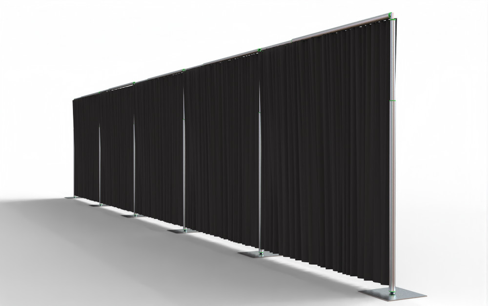 60ft Wide by 12ft Tall Pipe & Drape (Premier ,RED,BLACK ,WHITH Drape) HEAVY DUTY