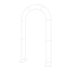 White Open Arch Backdrop Stand,120*40*220cm U Shaped Wedding Arches,Metal Stand