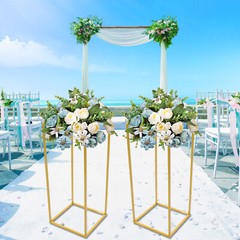 Elegant Gold Wedding Flower Stand – Durable, Reusable, Easy To Assemble