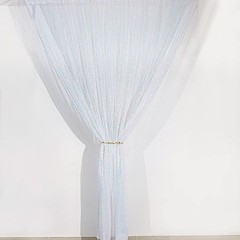 IRIDESCENT BLUE 8 ft x 8 ft Sequined Backdrop Curtain Wedding Party PhotoBooth