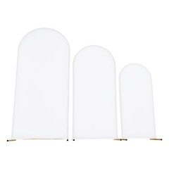 VEVOR Arch Backdrop Stand Metal Arch Backdrop Stand 6/5/4 ft 3 PCS with Cover