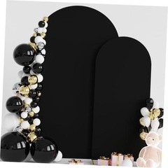 Wedding Arch Backdrop Cover 7.2FT, 6FT Spandex Fitted Wedding 7.2FT,6FT Black