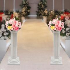 2Pcs Wedding Roman Column 88cm Party Event Decoration Column Flower Column Stand
