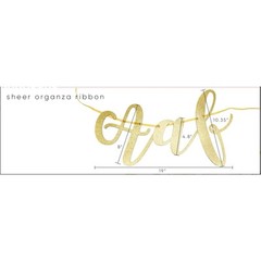 “She Said Yes” Banner In Gold: Wedding, Bridal Shower, Engagement, Bride