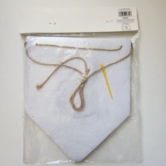 MRS & MRS, MR & MR, MR & MRS Wedding Banner White Fabric Twine 81” Party Banner