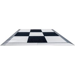 Portable Commercial Dance Floor 12×20 Checkered Waterproof Tiles Wedding Party