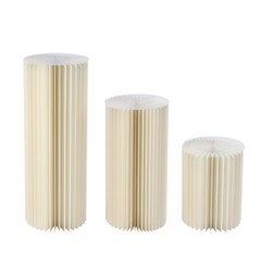 Three-piece Set Foldable Cardboard Flower Stand With Pvc Panel DIY Flowers