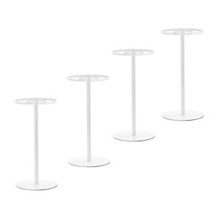 4*Wedding Flower Stand,White Wedding Table Centerpieces,40cm Metal Flower Holder