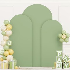 Arch Cover Wedding Arch Cover 6FT 6.6FT 7.2FT Arch 6FTx6.6FTx7.2FT Sage Green
