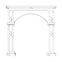 260cm Extra Large Wedding Arch Stand Heavy Duty Celebration Party Flower Rack US