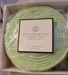 Pottery Barn 17 round paper lanterns boxed sets 17 count-2 boxes- 8″ diameter