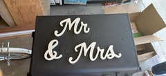 Mr And Mrs Wooden Signs