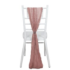 5 DUSTY ROSE Gauze Cheesecloth CHAIR SASHES Party Events Decorations Supplies