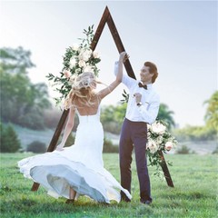 Thicken Solid Pine Wood Wedding Arch Frame for Garland Led Fairy Lights Balloons